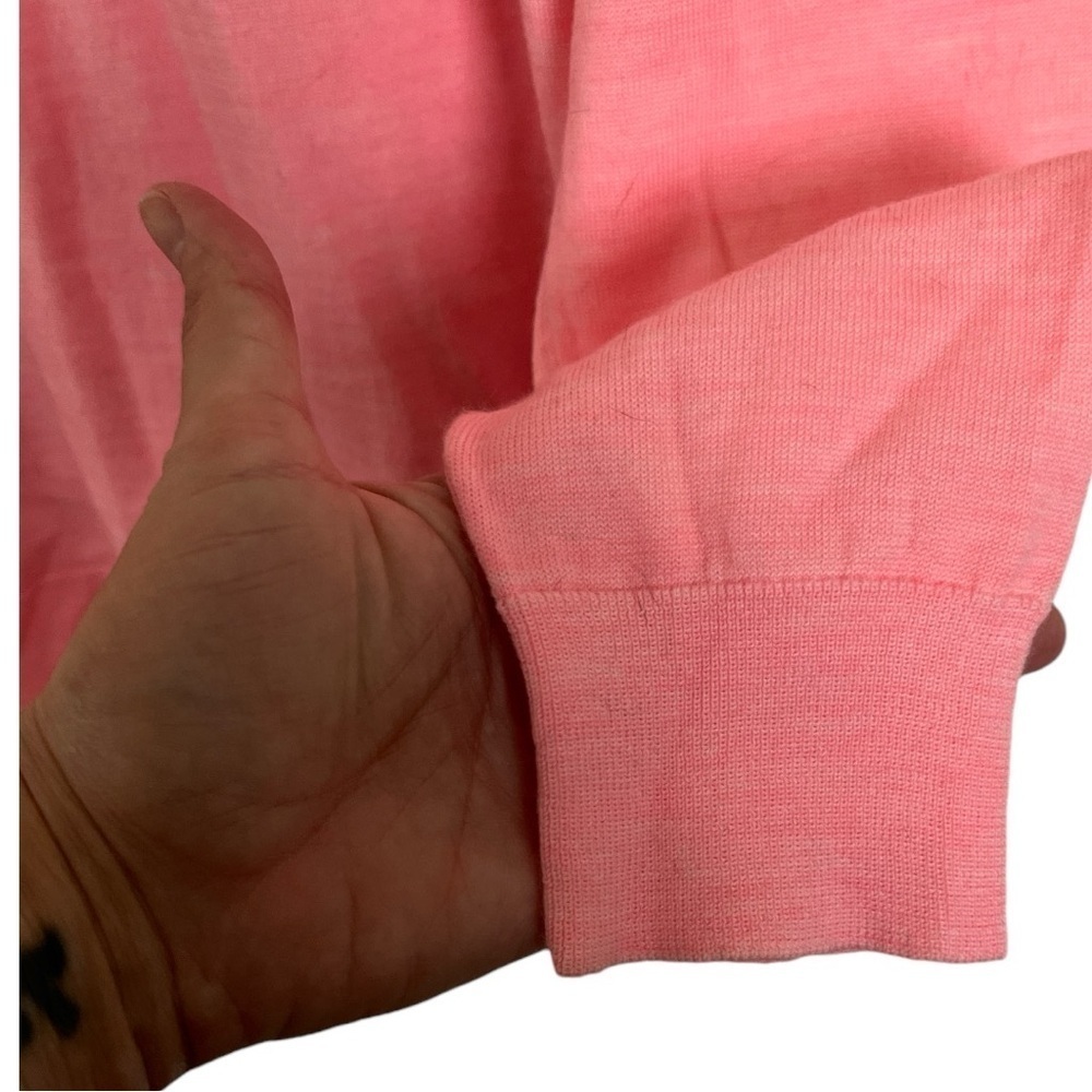 J. Crew hot pink wool blend sweater NWOT size L B-3 - Picture 6 of 8